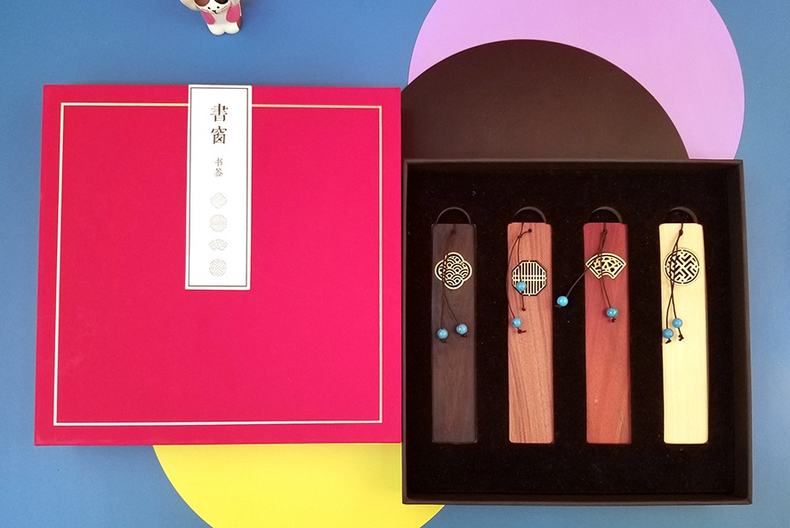 活動(dòng)禮品復(fù)古書簽套裝