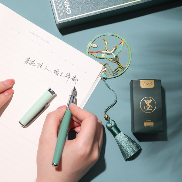 中國(guó)風(fēng)禮品商務(wù)禮盒套裝 鋼筆+書簽+墨水 商務(wù)禮品定制