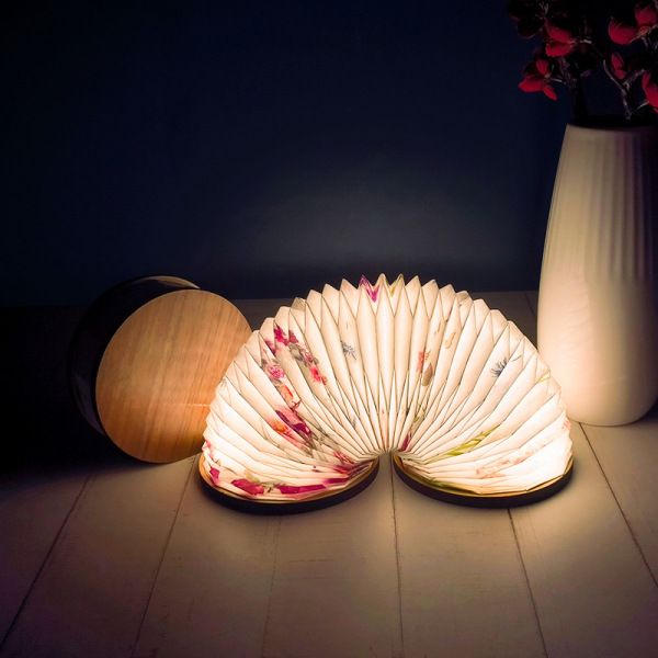 創(chuàng)意國風(fēng)led折疊木質(zhì)風(fēng)琴燈 便攜小夜燈折疊書燈風(fēng)琴燈籠 中秋小禮品