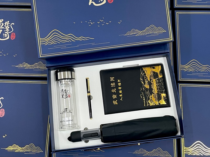 城市建筑的紀念禮品如何定制？武安北洺河的藍色禮盒藏著建筑溫度